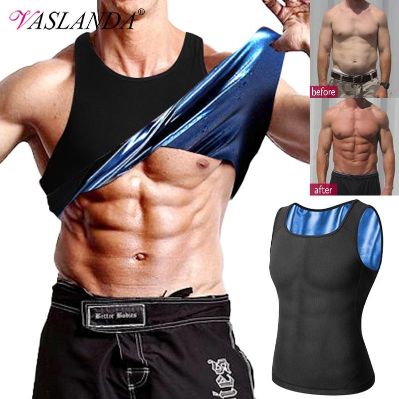 Great Men Body Shaper - Waist Trainer Sweat Vest Compression Shirt - W –  Deals DejaVu