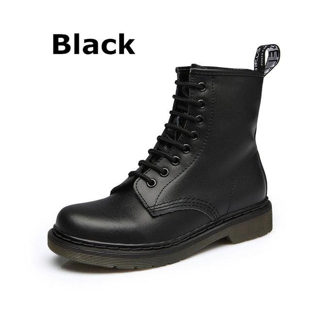 Men's Spring Ankle Boots - Winter Genuine Leather Shoes (D13)(MSB2)