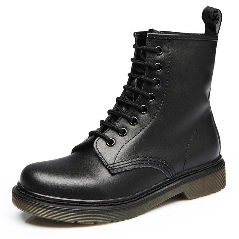 Men's Spring Ankle Boots - Winter Genuine Leather Shoes (D13)(MSB2)