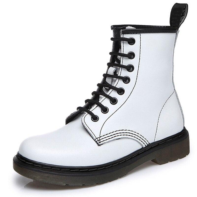 Men's Spring Ankle Boots - Winter Genuine Leather Shoes (D13)(MSB2)