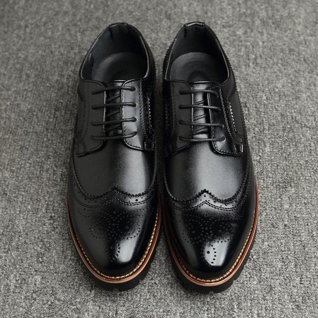 Formal Shoes - Low Top Men's Wedding Shoes - British Fashion Brogue Shoes (D14)(MSF2)(MSF1)(MSF4)