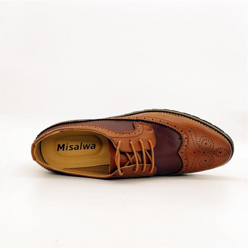 Formal Shoes - Low Top Men's Wedding Shoes - British Fashion Brogue Shoes (D14)(MSF2)(MSF1)(MSF4)