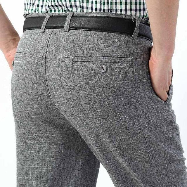 Classic Business Long Pants - Casual Loose Thin Breathable 10 Colors Trousers (TG1)