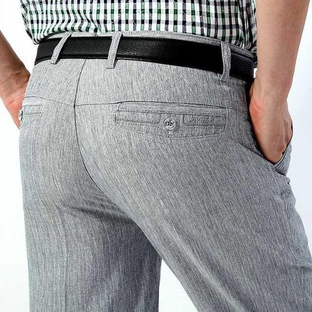 Classic Business Long Pants - Casual Loose Thin Breathable 10 Colors Trousers (TG1)