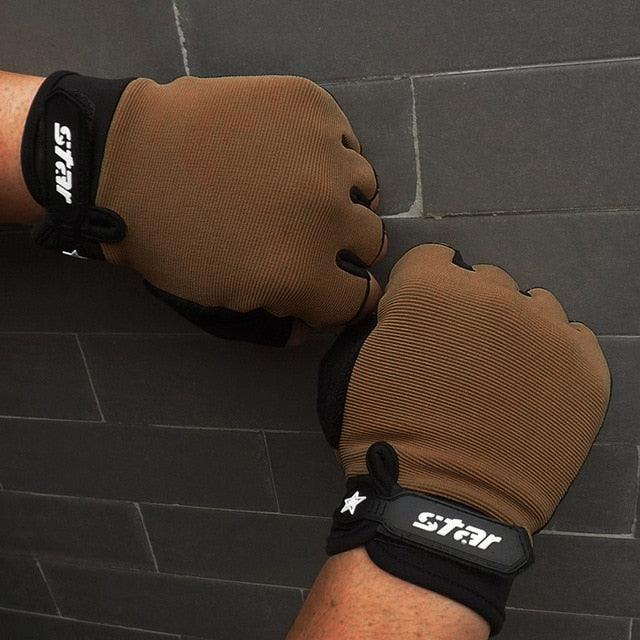 Fashion Gloves - Cycling Bike Fitness Sports Half Finger Gloves (3U87)