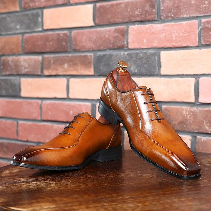 Men's Business Casual Dress Flats Shoes - Oxford Shoes (MSF1)(F14)