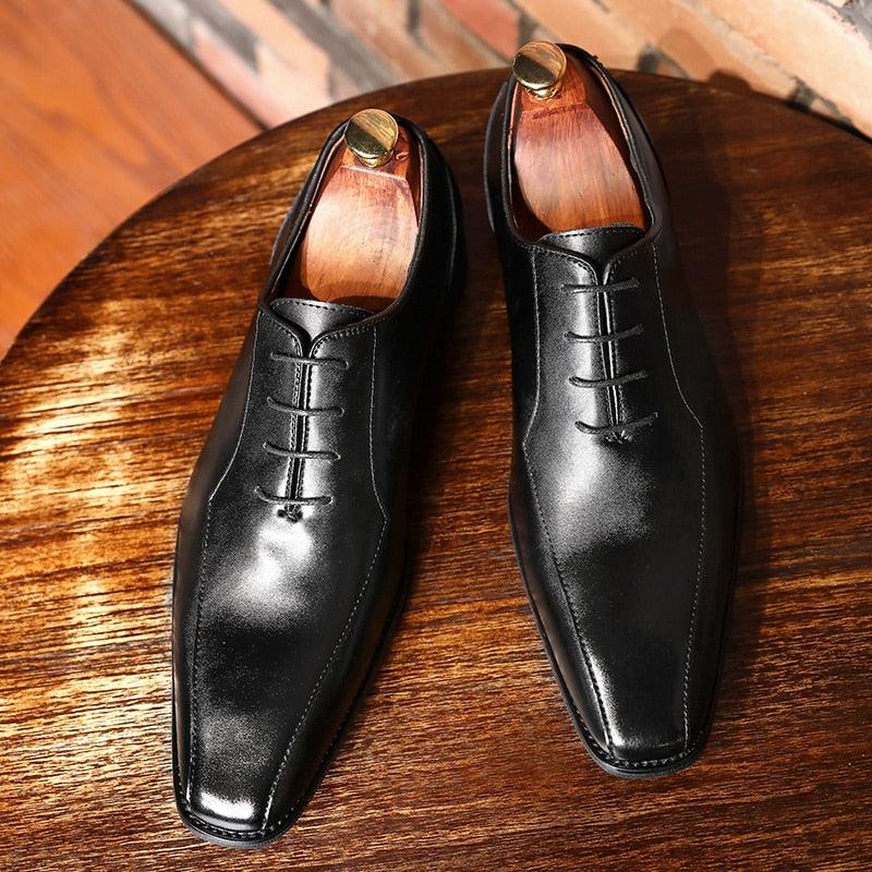 Men's Business Casual Dress Flats Shoes - Oxford Shoes (MSF1)(F14)