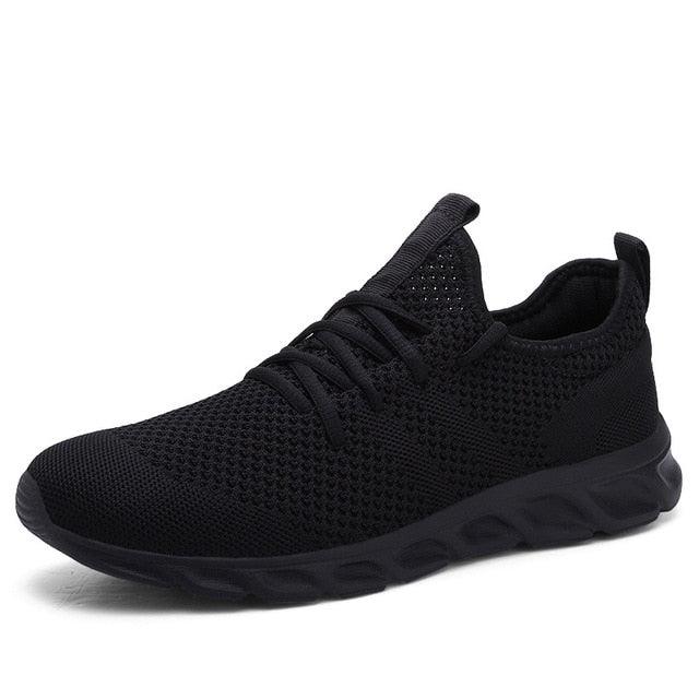 Men Light Running Shoes - Breathable Lace-up Jogging Sneakers - Anti-Odor (1U12)(1U15)