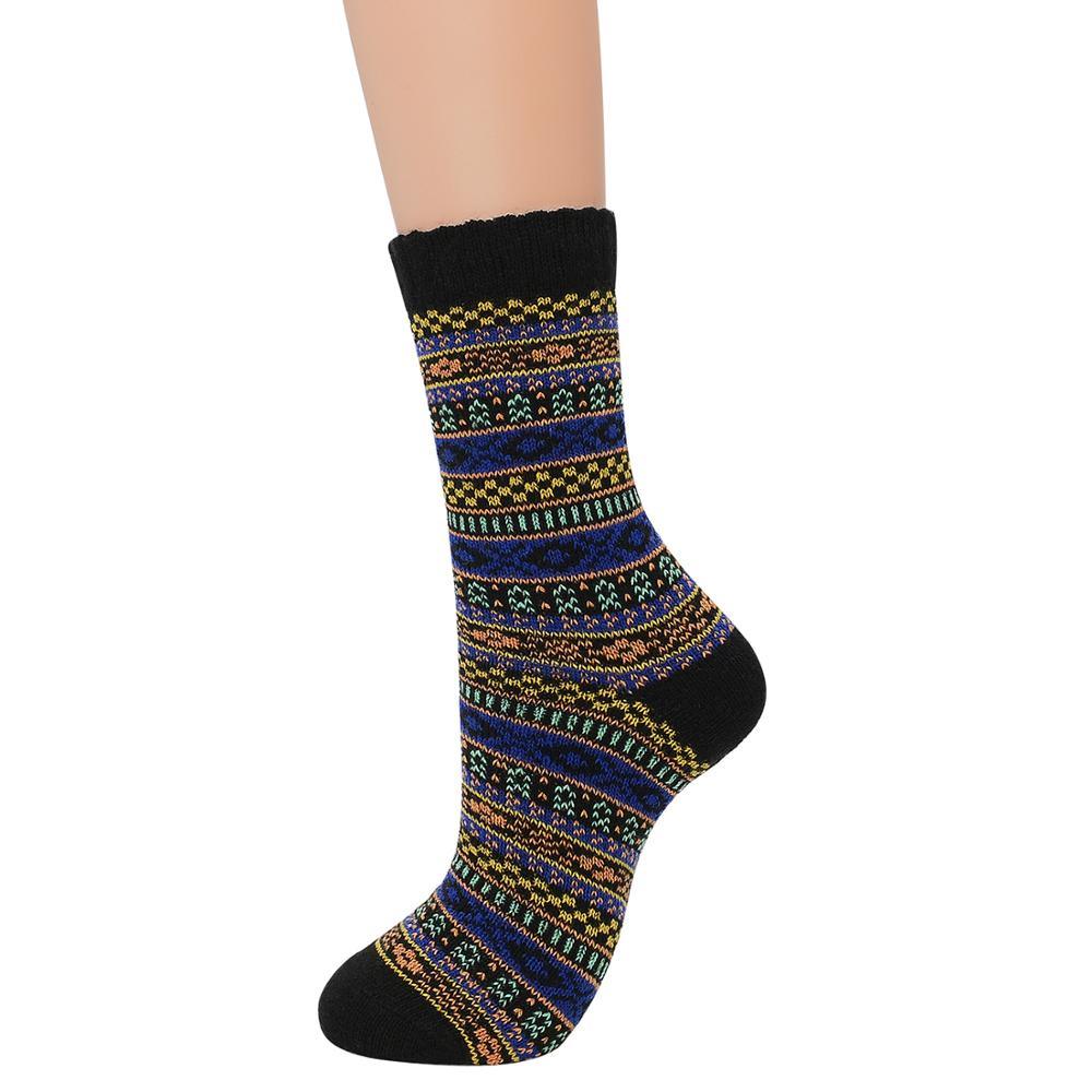 Casual Rabbit Wool Blend Warm Winter Socks - High Quality Retro Pattern Cotton (2WH1)(3WH1)(F87)