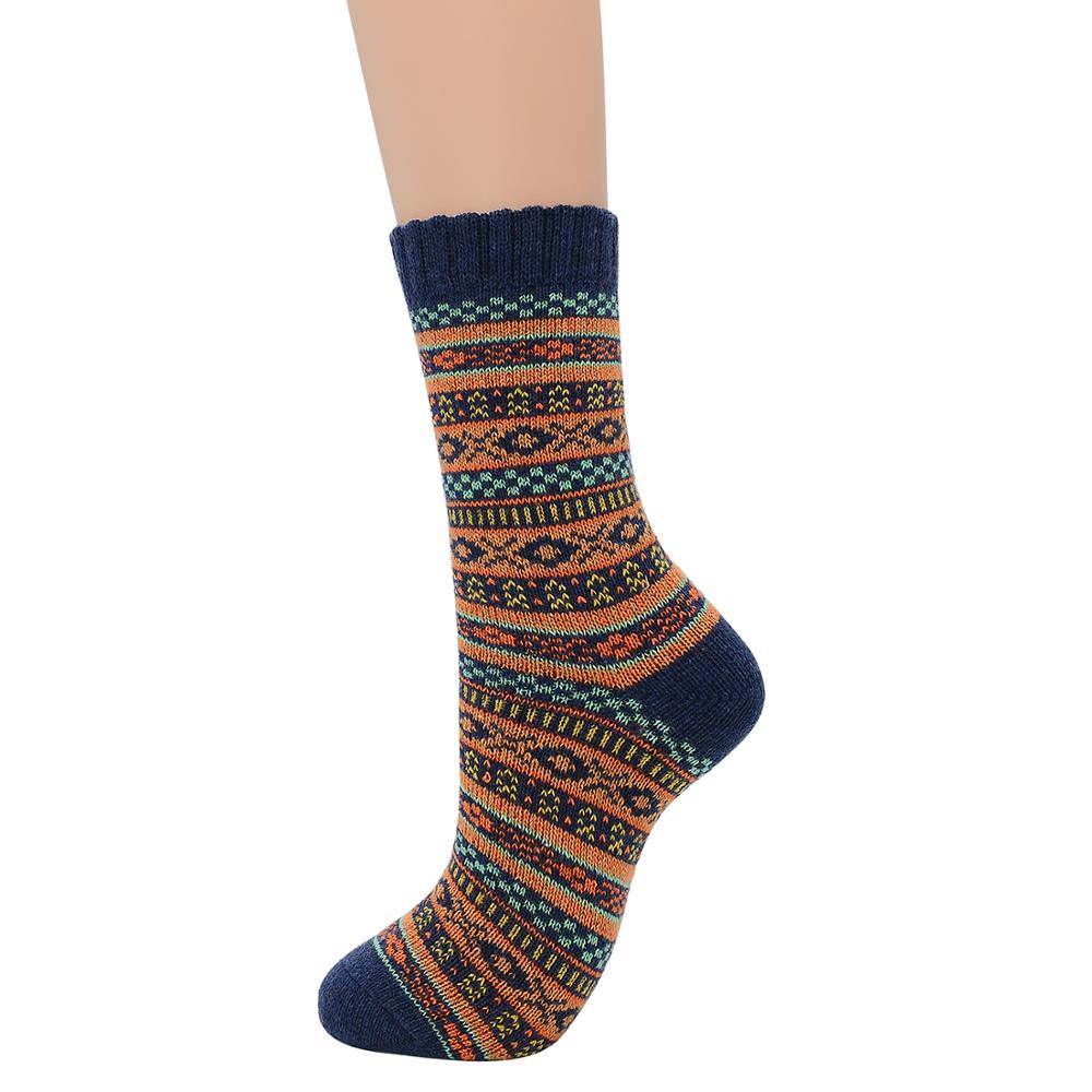 Casual Rabbit Wool Blend Warm Winter Socks - High Quality Retro Pattern Cotton (2WH1)(3WH1)(F87)