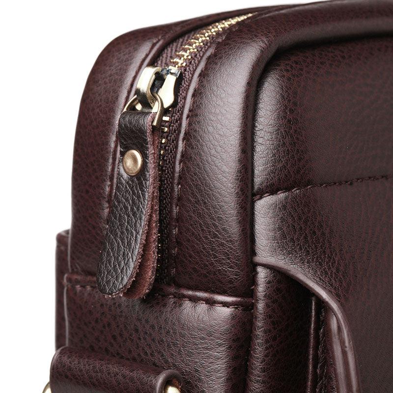 Men Tote Bags - PU Leather Handbag - Fashion Men Casual Messenger Bag (D17)(3MA1)