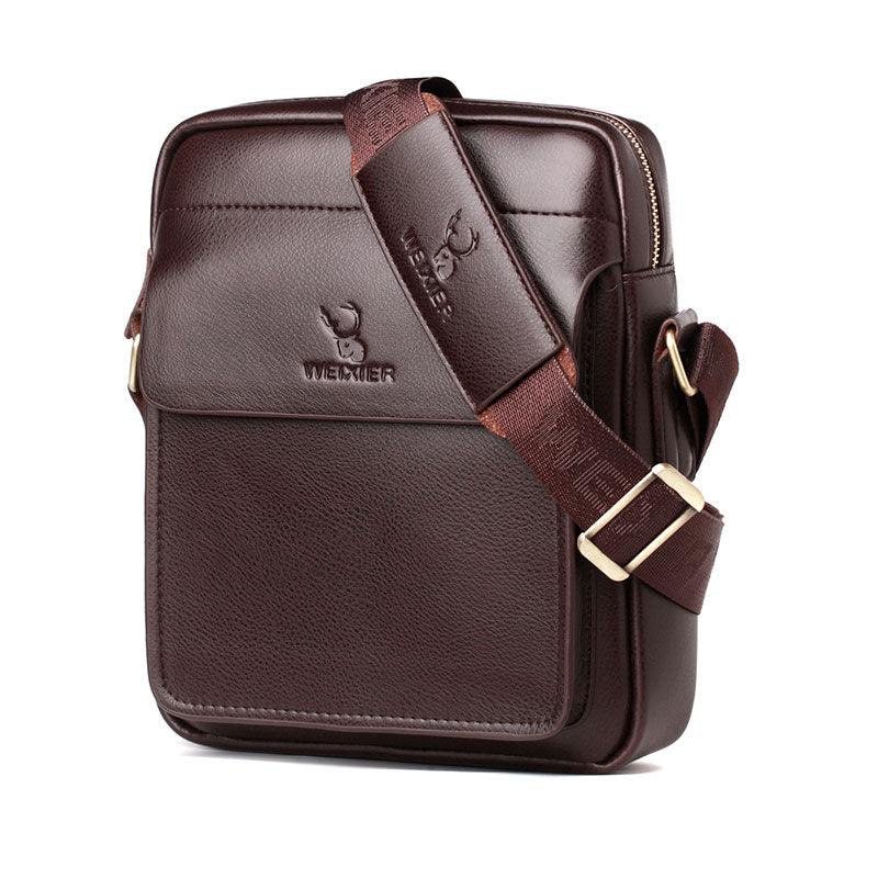 Men Tote Bags - PU Leather Handbag - Fashion Men Casual Messenger Bag (D17)(3MA1)