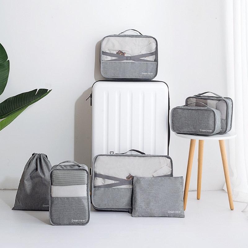 Men Travel Storage Bags - Clothes Shoes Underwear Suitcase Organizer Cosmetics Bags (LT9)(F79)