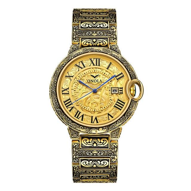 Men's Watch Top Brand Luxury Fashion Stainless Steel Business Quartz - Wrist Watches Waterproof Clock (1U84)