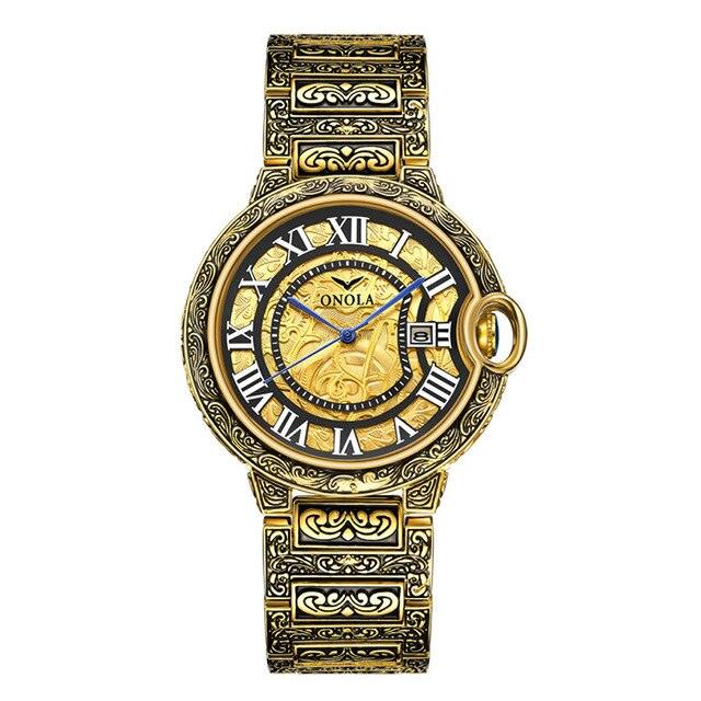 Men's Watch Top Brand Luxury Fashion Stainless Steel Business Quartz - Wrist Watches Waterproof Clock (1U84)