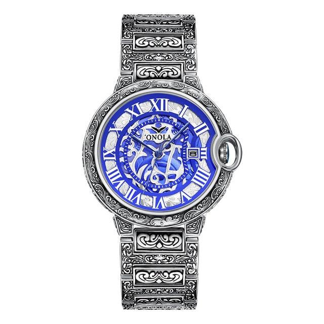 Men's Watch Top Brand Luxury Fashion Stainless Steel Business Quartz - Wrist Watches Waterproof Clock (1U84)
