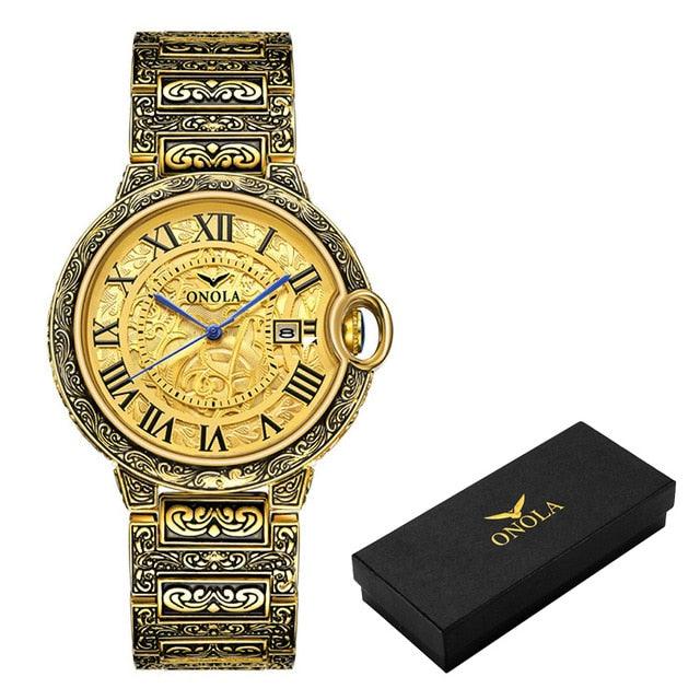 Men's Watch Top Brand Luxury Fashion Stainless Steel Business Quartz - Wrist Watches Waterproof Clock (1U84)