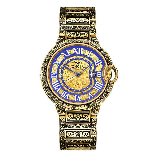 Men's Watch Top Brand Luxury Fashion Stainless Steel Business Quartz - Wrist Watches Waterproof Clock (1U84)