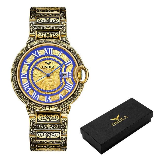 Men's Watch Top Brand Luxury Fashion Stainless Steel Business Quartz - Wrist Watches Waterproof Clock (1U84)