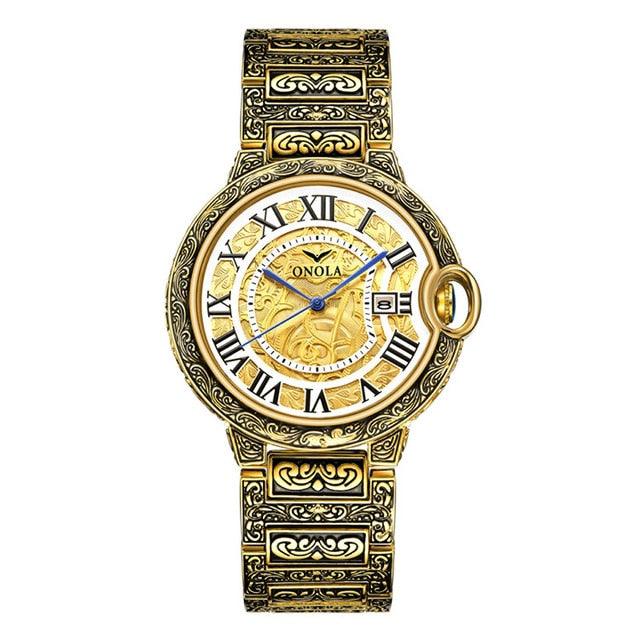 Men's Watch Top Brand Luxury Fashion Stainless Steel Business Quartz - Wrist Watches Waterproof Clock (1U84)