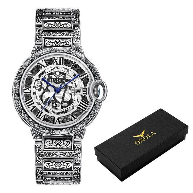 Men's Watch Top Brand Luxury Fashion Stainless Steel Business Quartz - Wrist Watches Waterproof Clock (1U84)