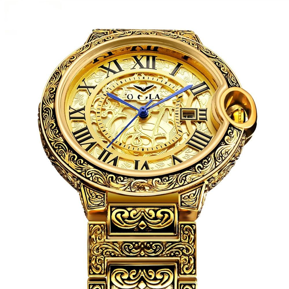 Men's Watch Top Brand Luxury Fashion Stainless Steel Business Quartz - Wrist Watches Waterproof Clock (1U84)