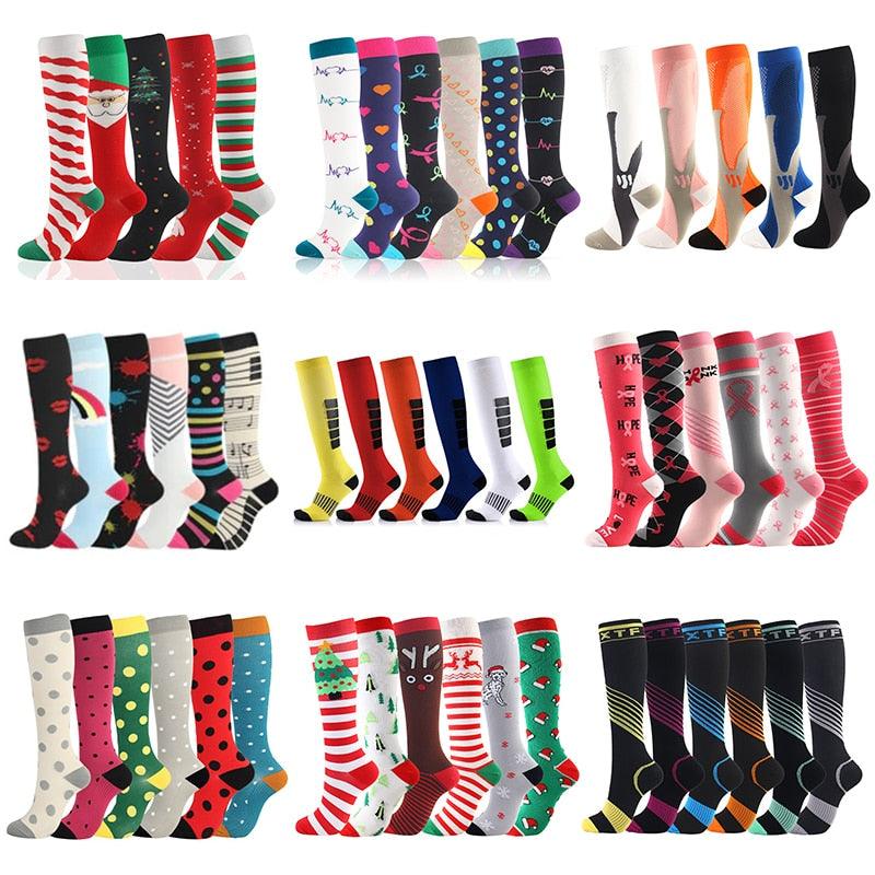 Amazing Compression Stockings Fit Socks - Anti Fatigue Pain Relief High Socks (3WH1)(2WH1)(F31)