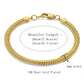 Great Jewelry Set - Gold Silver Color Bracelet Necklace Set - Curb Cuban Weaving Snake Chain (MJ4)