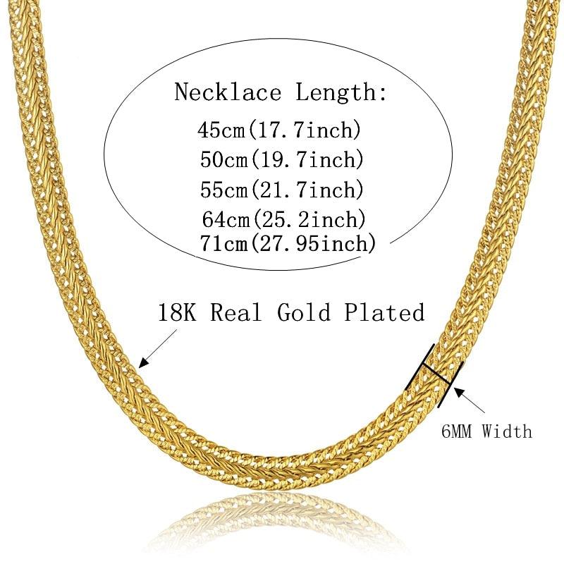 Great Jewelry Set - Gold Silver Color Bracelet Necklace Set - Curb Cuban Weaving Snake Chain (MJ4)