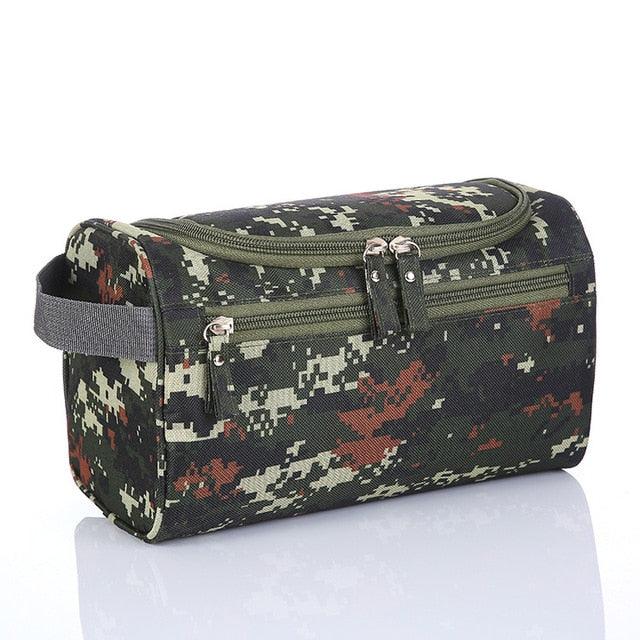Men Cosmetics Bag - Waterproof Oxford Toiletry Bag - Travel Organizer Bath Wash Bag (LT5)(F79)