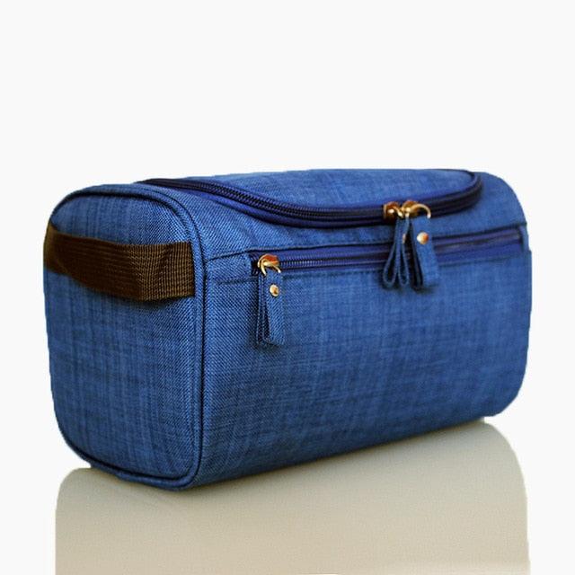 Men Cosmetics Bag - Waterproof Oxford Toiletry Bag - Travel Organizer Bath Wash Bag (LT5)(F79)