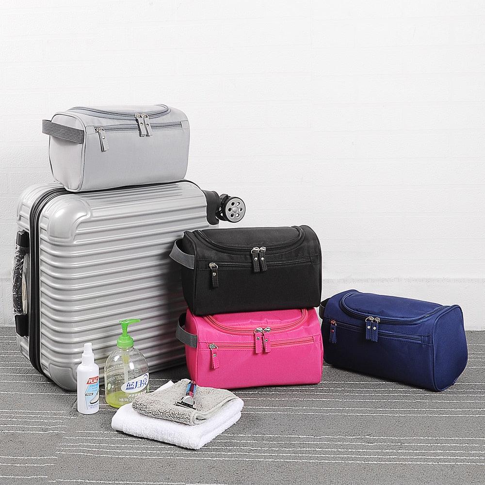 Men Cosmetics Bag - Waterproof Oxford Toiletry Bag - Travel Organizer Bath Wash Bag (LT5)(F79)