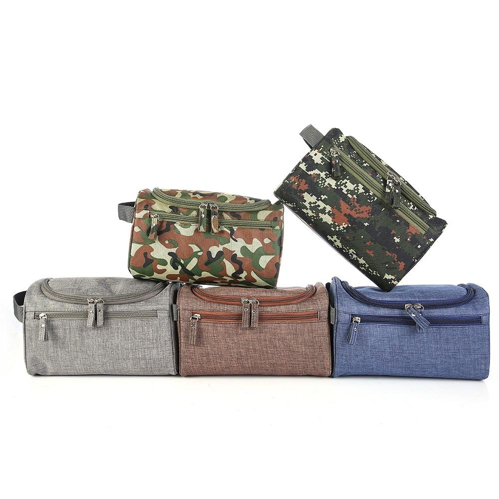 Men Cosmetics Bag - Waterproof Oxford Toiletry Bag - Travel Organizer Bath Wash Bag (LT5)(F79)