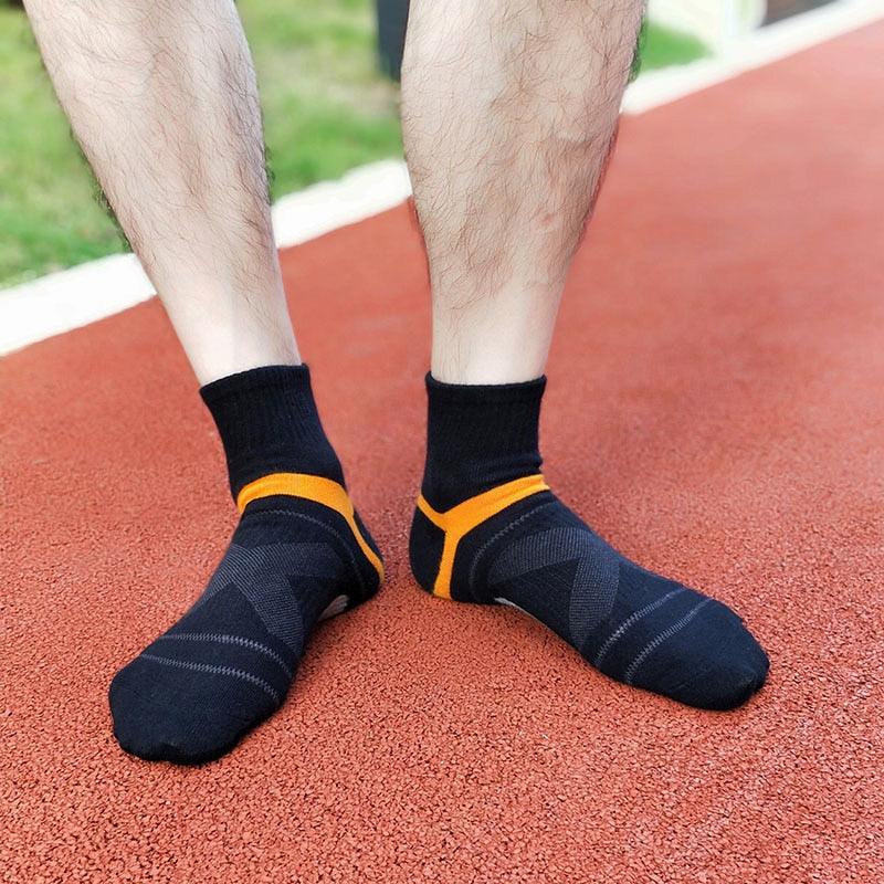 Men's Basketball Socks - Middle Socks Breathable Running Windproof Sport Socks (1U92)
