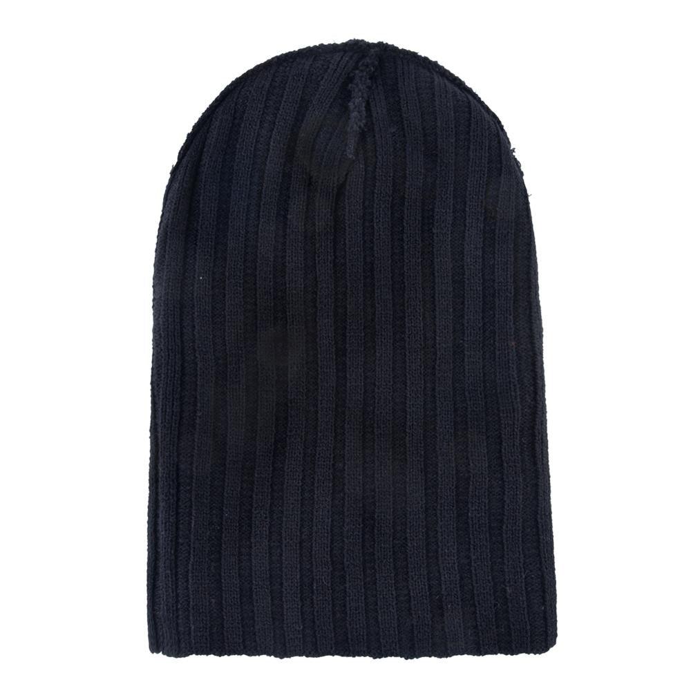 Men's Beanie With Wolf Patch - Autumn Knitted Winter Soft Knit Bonnet Beanies (MA8)