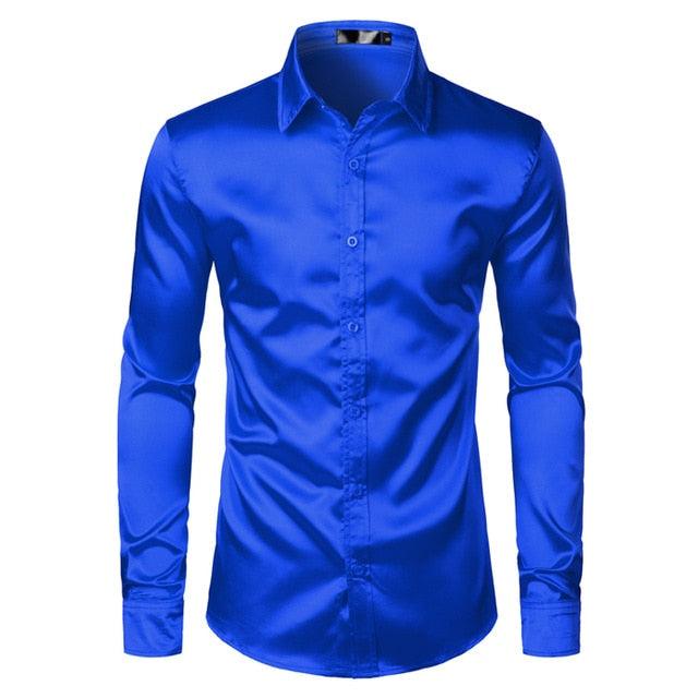 Trending Luxury Dress Shirts - Silk Smooth Men Shirt - Slim Fit (TM1)(T2G)(CC1)(F8)(F11)