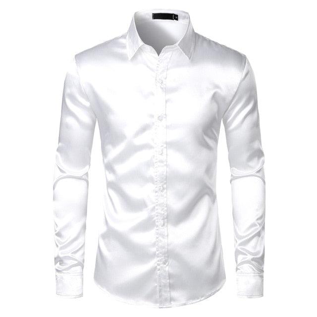 Trending Luxury Dress Shirts - Silk Smooth Men Shirt - Slim Fit (TM1)(T2G)(CC1)(F8)(F11)