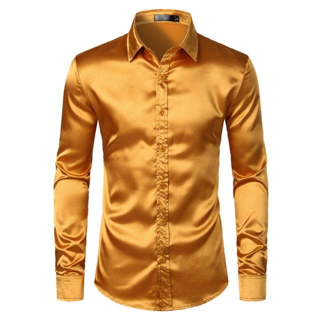 Trending Luxury Dress Shirts - Silk Smooth Men Shirt - Slim Fit (TM1)(T2G)(CC1)(F8)(F11)
