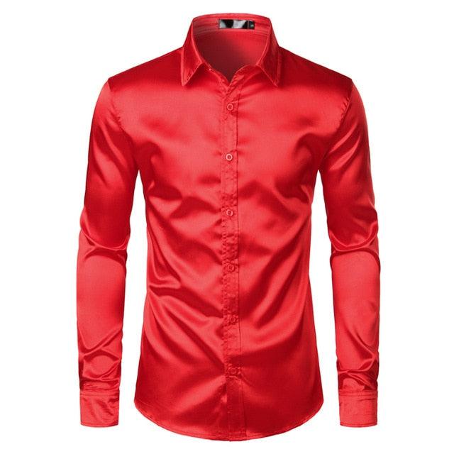 Trending Luxury Dress Shirts - Silk Smooth Men Shirt - Slim Fit (TM1)(T2G)(CC1)(F8)(F11)
