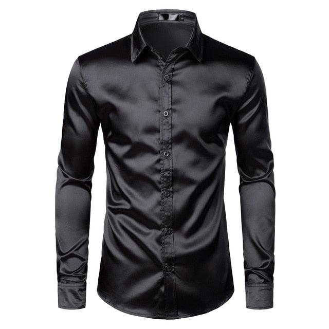 Trending Luxury Dress Shirts - Silk Smooth Men Shirt - Slim Fit (TM1)(T2G)(CC1)(F8)(F11)
