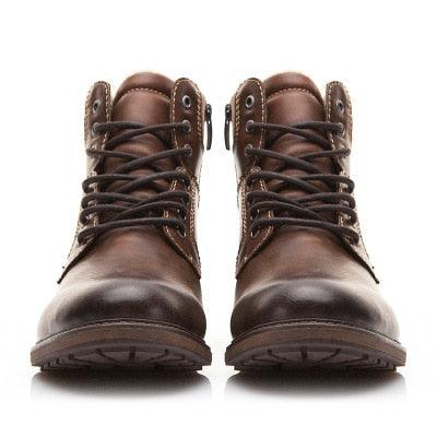 Men's Boots - Plush Warm Men's Snow Boots - British Style Men Footwear (MSB2)(MSF6)(F16)(F13)