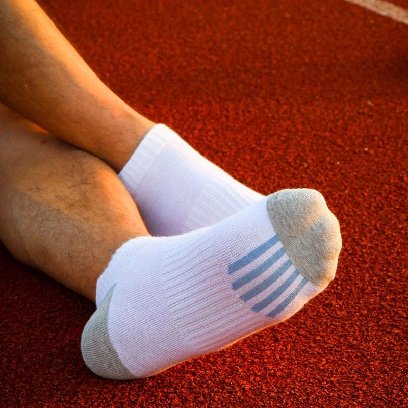 Men's Cotton Cycling Socks - Quick Dry Running Sport Fitness Socks (1U92)