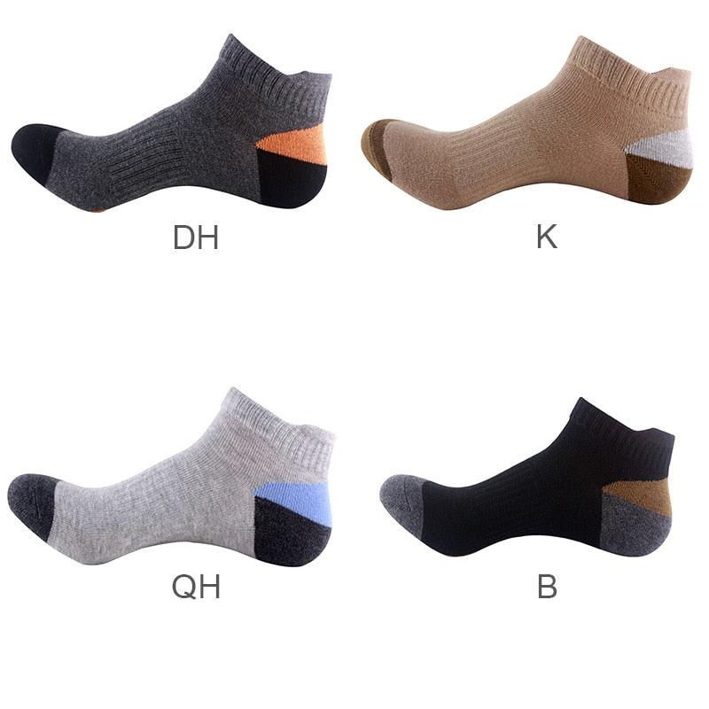 Men's Cotton Cycling Socks - Quick Dry Running Sport Fitness Socks (1U92)