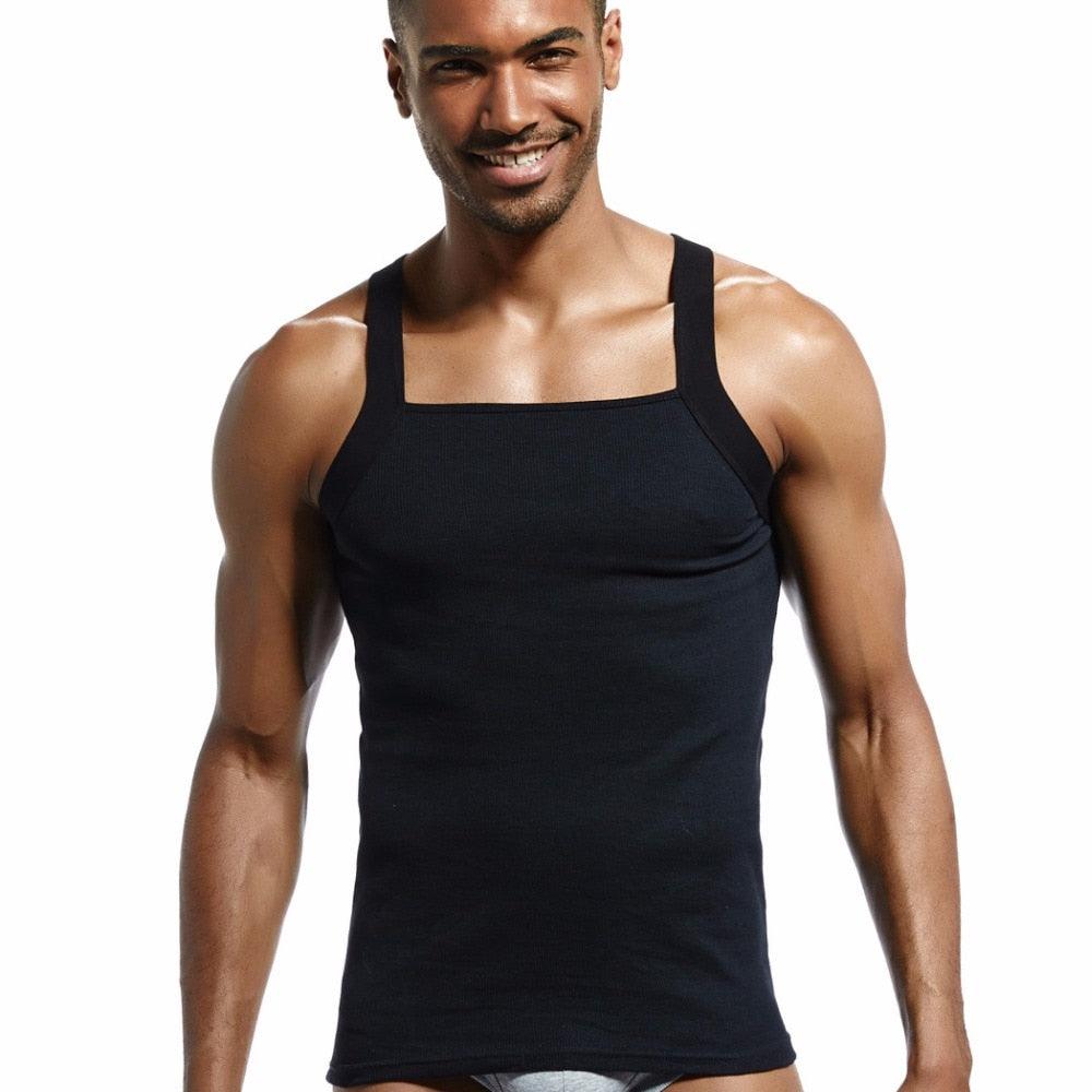 Men's Fashion Vest Home Sleep Casual Cotton Tank Top - Solid Cotton Tank (TM7)(F101)(F8)(F11)