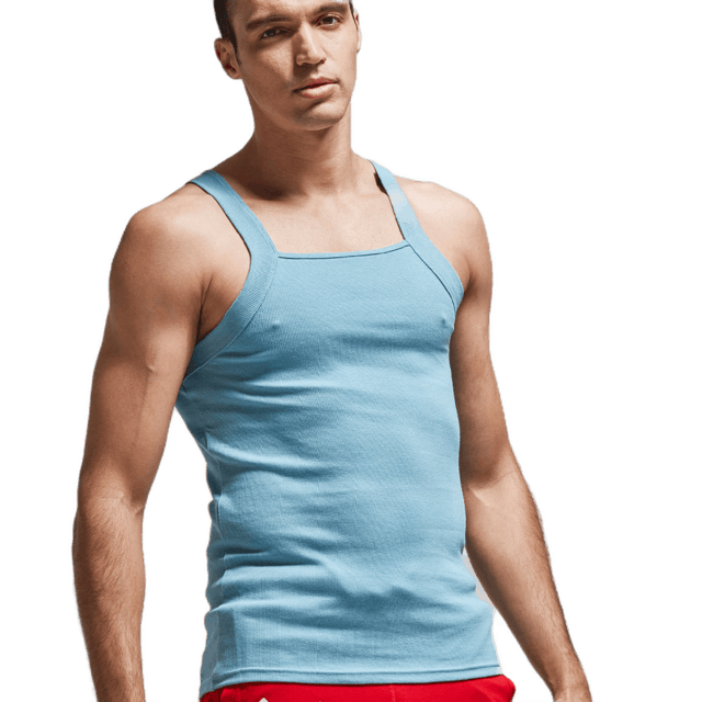 Men's Fashion Vest Home Sleep Casual Cotton Tank Top - Solid Cotton Tank (TM7)(F101)(F8)(F11)