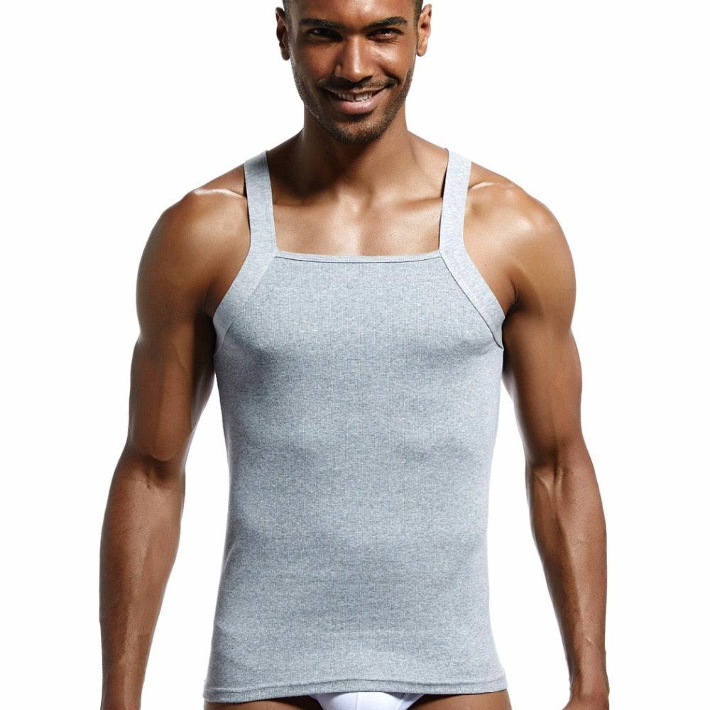 Men's Fashion Vest Home Sleep Casual Cotton Tank Top - Solid Cotton Tank (TM7)(F101)(F8)(F11)