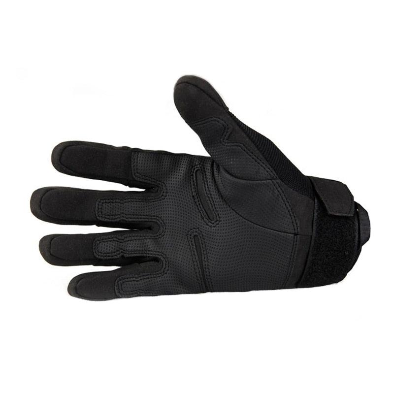 Men's Full Finger Tactical Gloves - Military Army Police Paintball Combat Full Winter Gloves (4AC1)