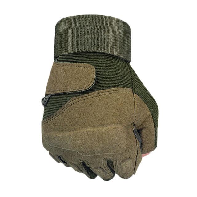 Men's Full Finger Tactical Gloves - Military Army Police Paintball Combat Full Winter Gloves (4AC1)