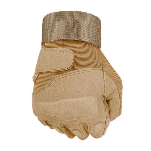 Men's Full Finger Tactical Gloves - Military Army Police Paintball Combat Full Winter Gloves (4AC1)