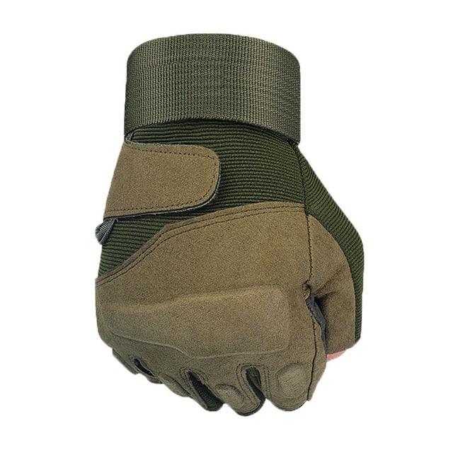 Men's Full Finger Tactical Gloves - Military Army Police Paintball Combat Full Winter Gloves (4AC1)
